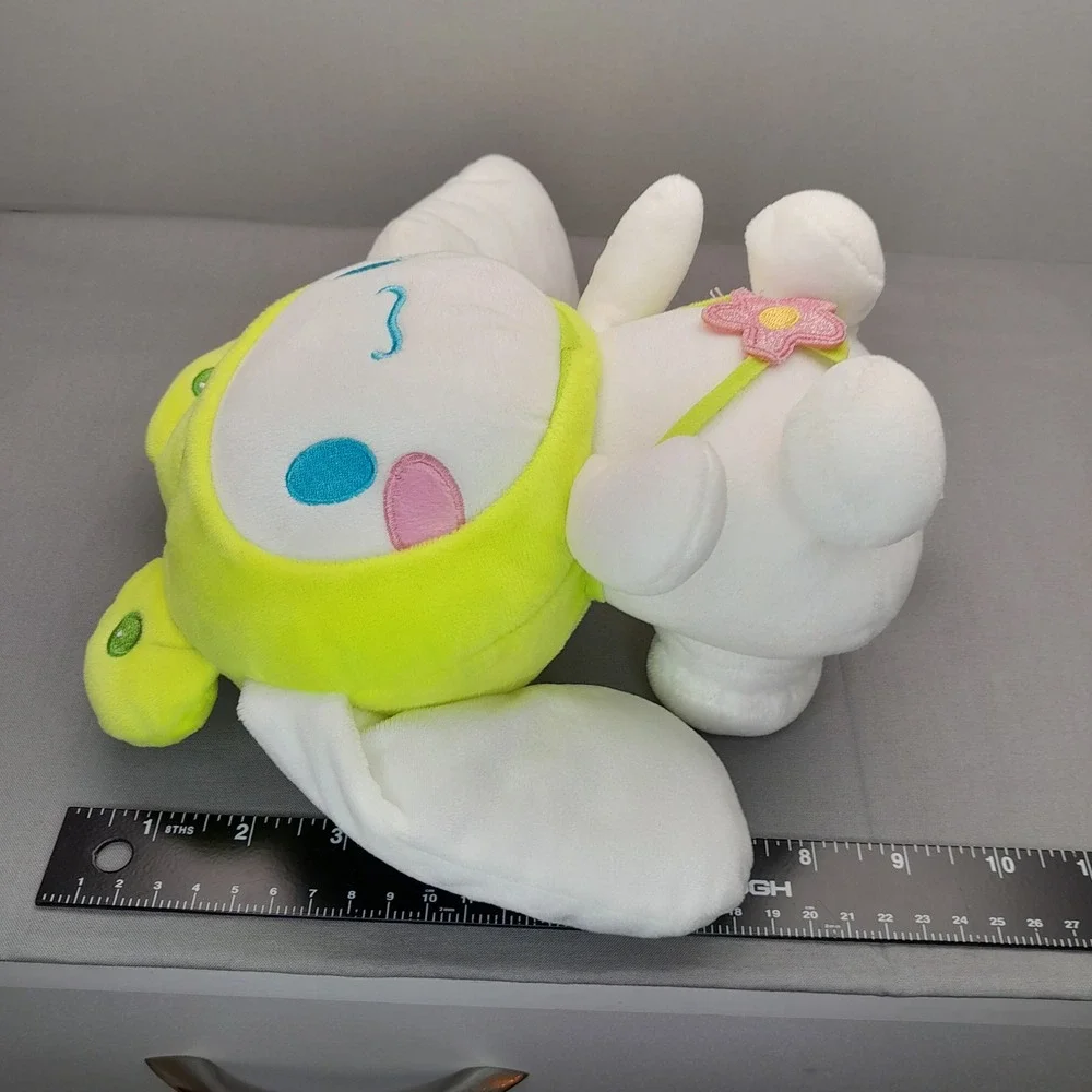 Sanrio Cinnamoroll Plush Frog Hood Green White Stuffed Animal Toy 9 inch